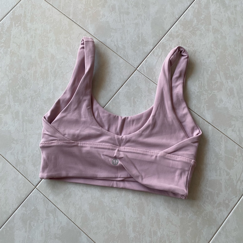 Size 4 pink peony reversible align bra